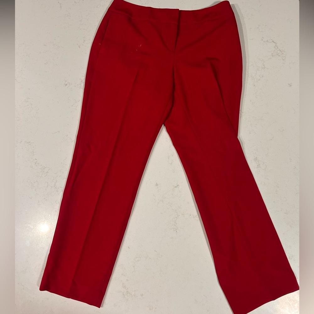 Vibrant Red Trousers